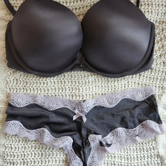 Victoria's Secret | Intimates & Sleepwear | Set Grey Bra And Panty |  Poshmark